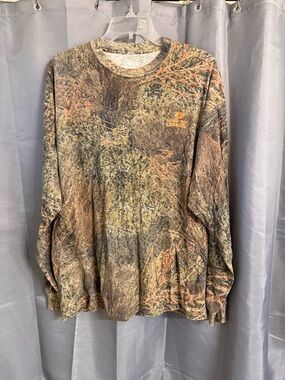 Mossy Oak Long Sleeve Camo Tee — Brown, Green & Tan